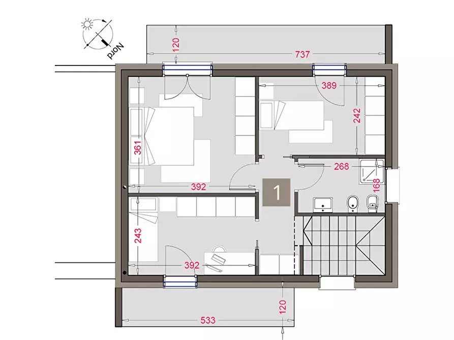 Immagine 9 di Villetta a schiera in vendita  a Limido Comasco