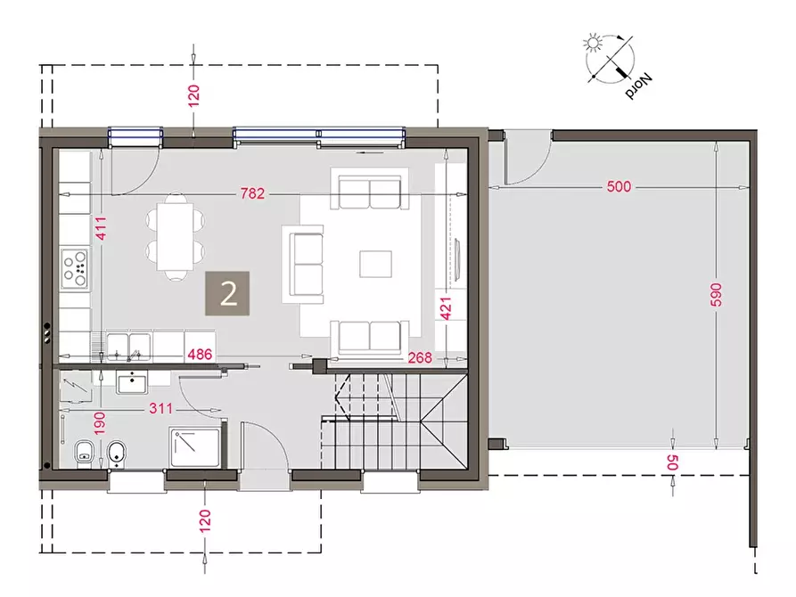 Immagine 9 di Villetta a schiera in vendita  a Limido Comasco