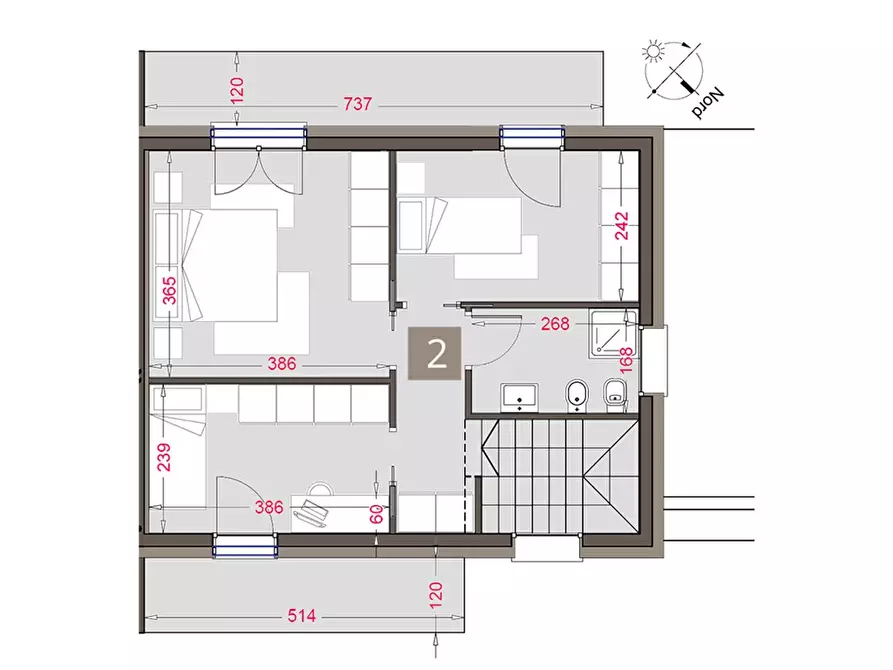 Immagine 8 di Villetta a schiera in vendita  a Limido Comasco