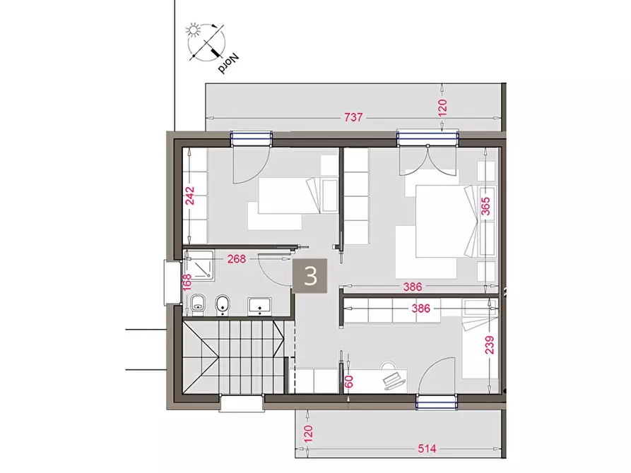 Immagine 9 di Villetta a schiera in vendita  a Limido Comasco