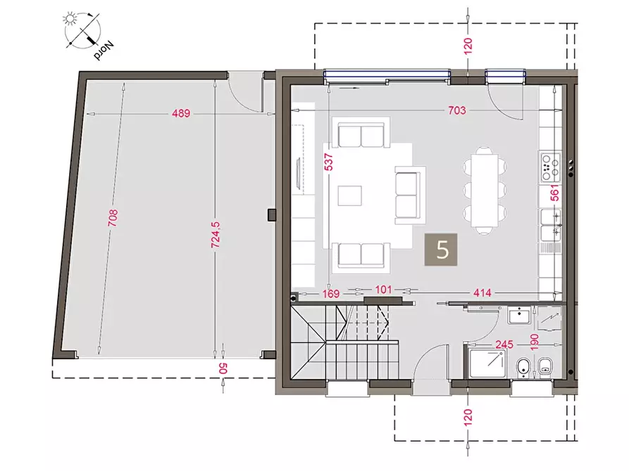 Immagine 9 di Villetta a schiera in vendita  a Limido Comasco