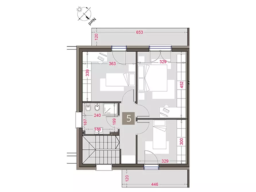 Immagine 8 di Villetta a schiera in vendita  a Limido Comasco