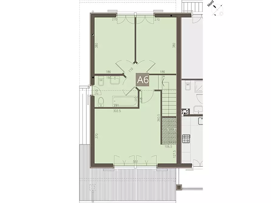 Immagine 9 di Villetta a schiera in vendita  a Anzano Del Parco