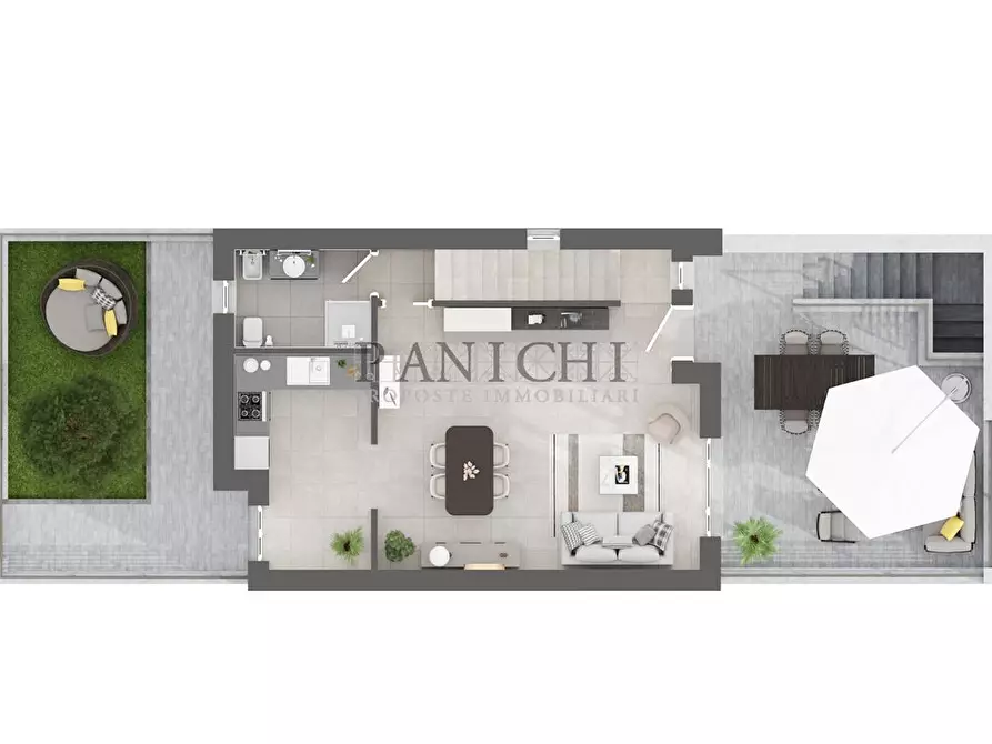 Immagine 1 di Villetta a schiera in vendita  in via beccafumi a Asciano