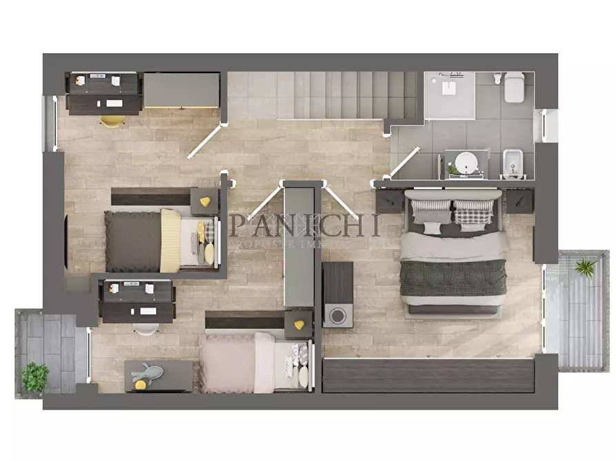 Immagine 2 di Villetta a schiera in vendita  in via beccafumi a Asciano