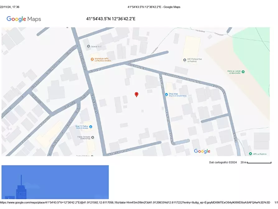 Immagine 2 di Terreno edificabile in vendita  in via Scanno a Roma