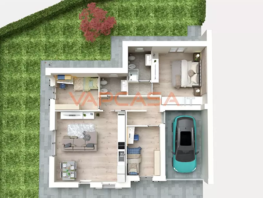 Immagine 8 di Casa bifamiliare in vendita  in VIA LAMERA SNC a Romano Di Lombardia