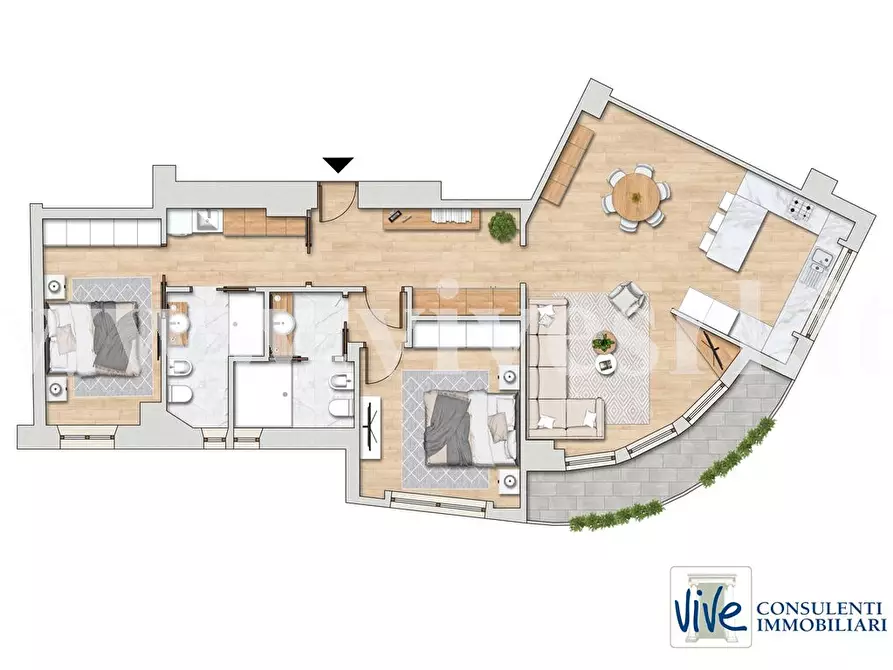 Immagine 7 di Appartamento in vendita  in Via Alfonso Lamarmora a Milano