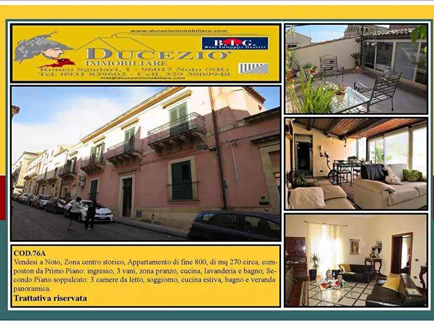 Villa in vendita in Via RUGGERO SETTIMO, 14 a Noto