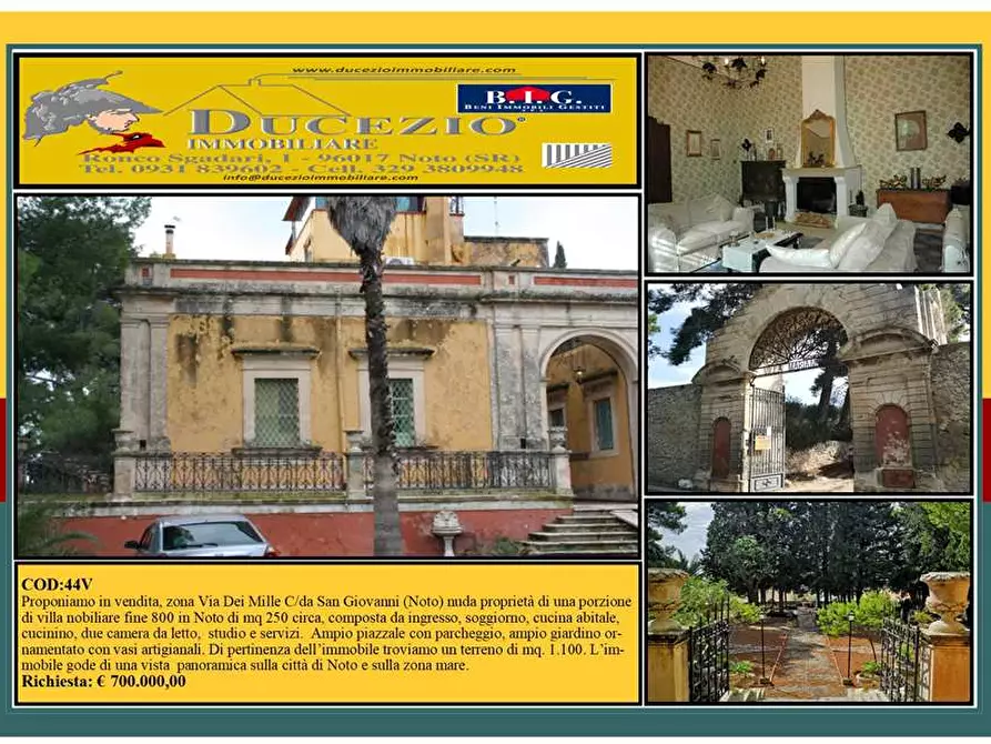 Villa in vendita in Via Dei Mille, 110 a Noto