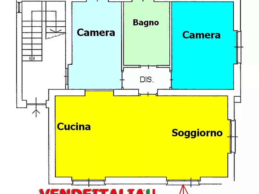 Immagine 5 di Appartamento in vendita  in Via rossini a Guanzate