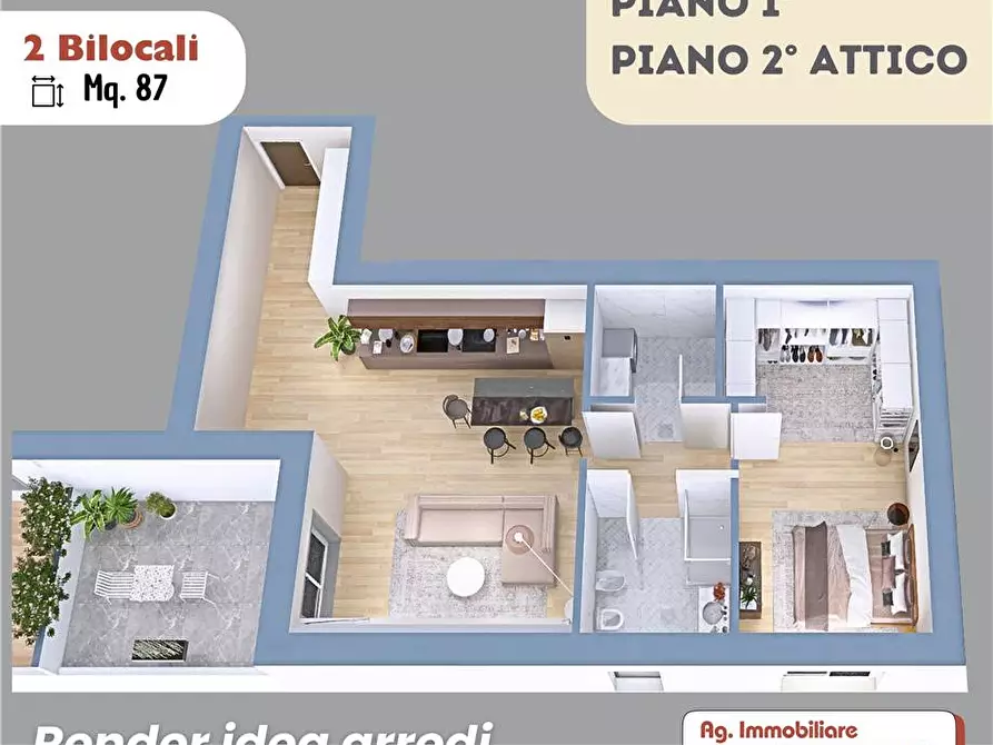 Immagine 5 di Appartamento in vendita  in Via Dei Mille, 80 a Castelli Calepio