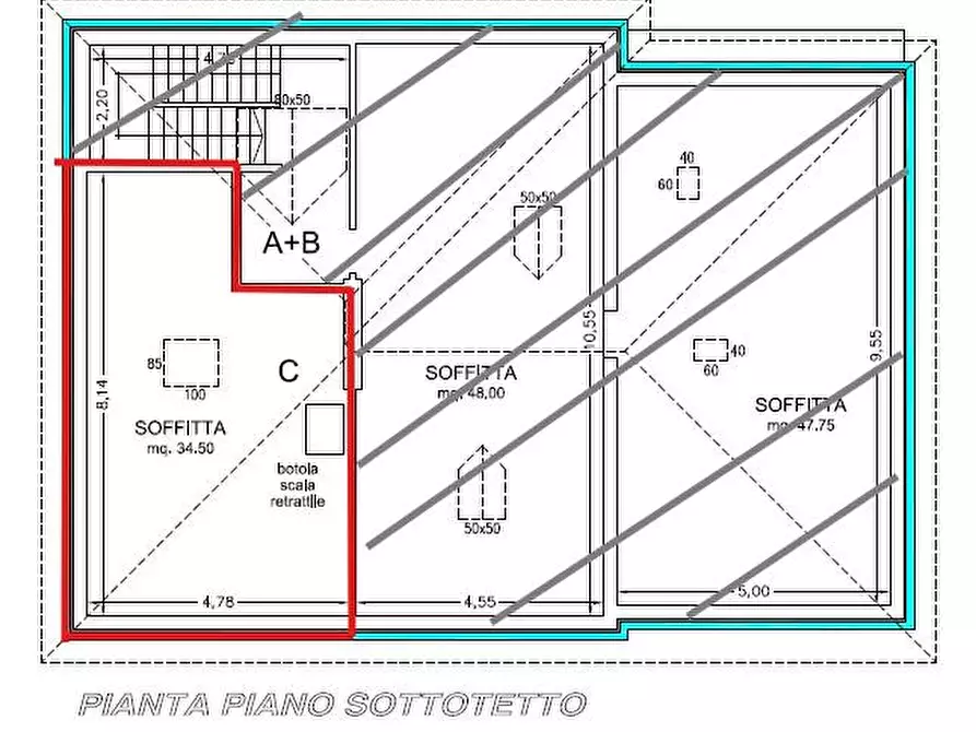 Immagine 6 di Porzione di casa in vendita  a Modena