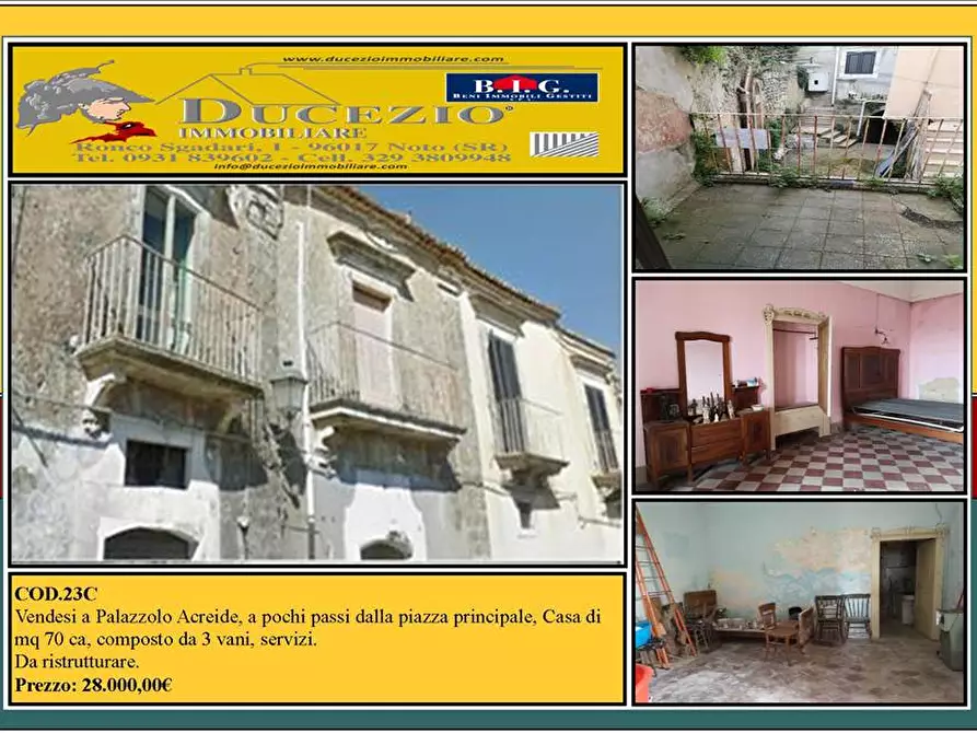 Immagine 1 di Villa in vendita  in Via VIA GARIBALDI, 2 a Palazzolo Acreide