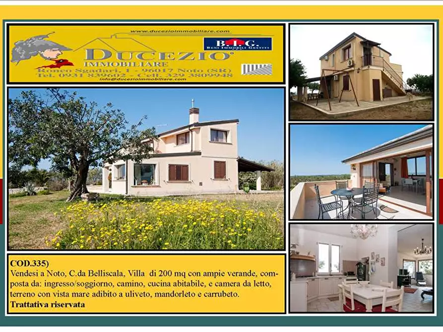Immagine 1 di Villa in vendita  in Loc. CDA BELLISCALA a Noto