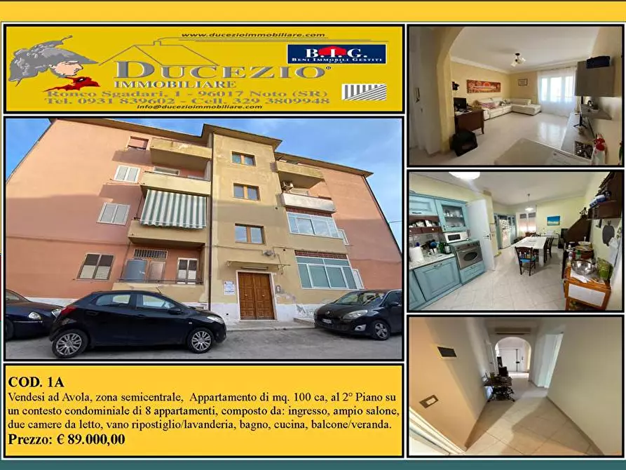Immagine 1 di Appartamento in vendita  in Via SABOTINO, 1 a Avola
