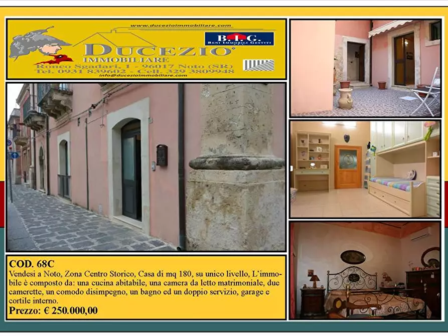 Immagine 1 di Villa in vendita  in Via DUCEZIO, 67 a Noto