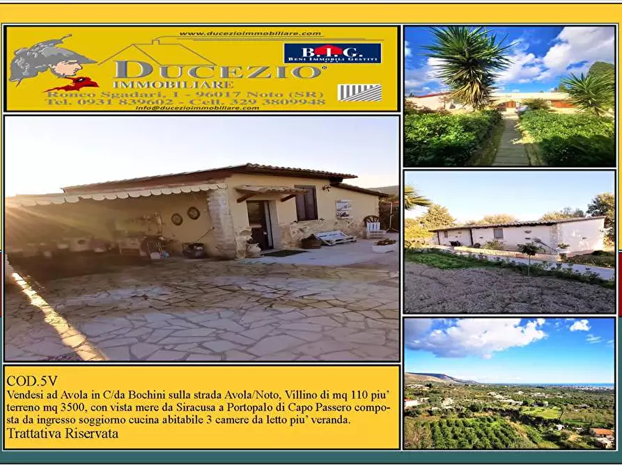 Immagine 1 di Villa in vendita  in Loc. CAVA DEI FOSSI, SN a Avola