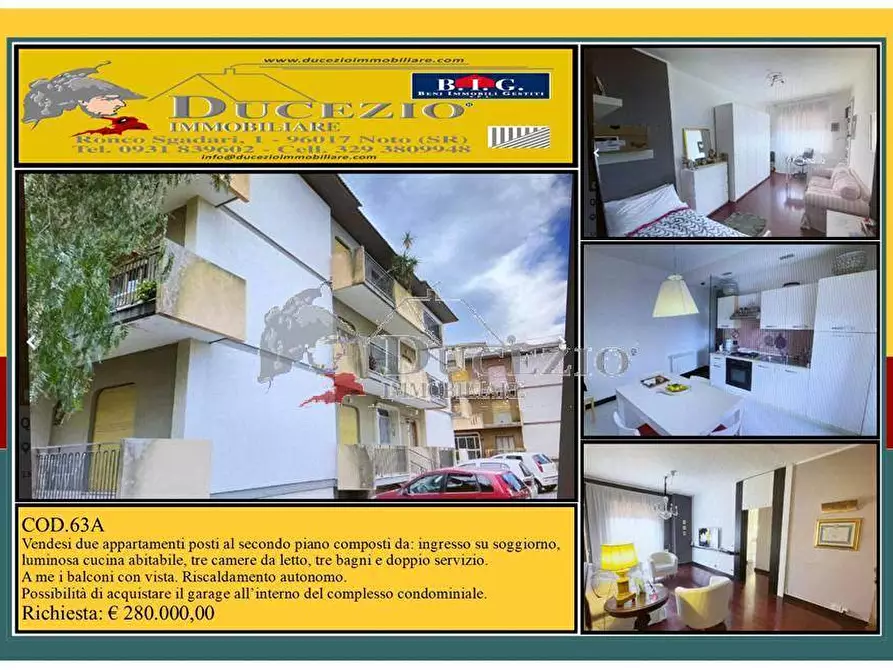 Immagine 1 di Appartamento in vendita  in Via Dei Mille, 141 a Noto