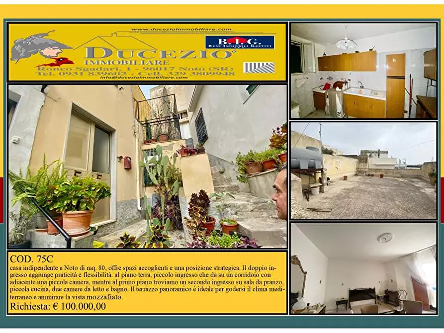 Immagine 1 di Villa in vendita  in Via Ronco Cassarino, 15 a Noto