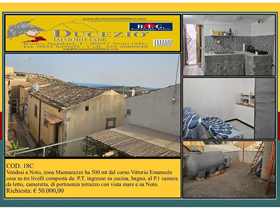 Immagine 1 di Villa in vendita  in Via Vico Nea, 7 a Noto