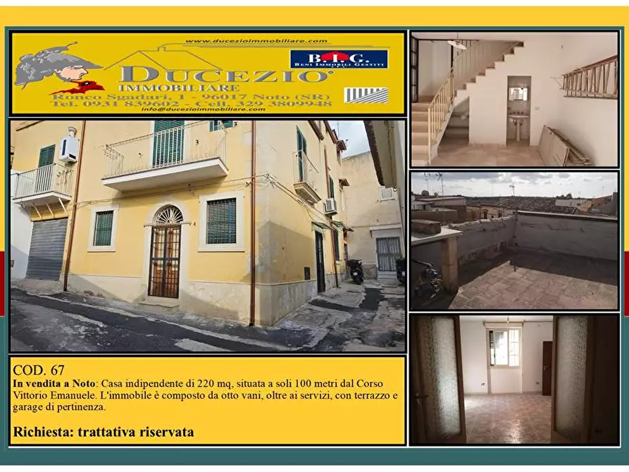 Immagine 1 di Villa in vendita  in Via Zanardelli, 4 a Noto