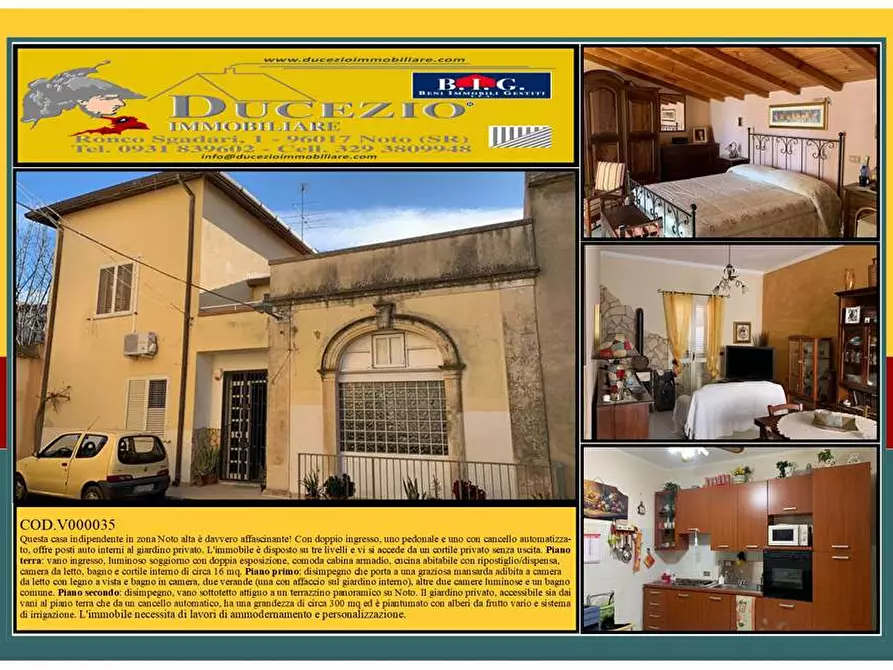 Immagine 1 di Villa in vendita  in Via Corrado Avolio, 11 a Noto