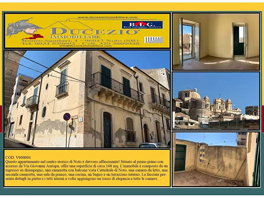 Immagine 1 di Appartamento in vendita  in Via Giosuè Borsi, 2/A a Noto