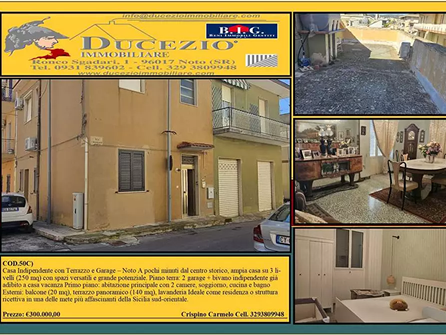 Immagine 1 di Villa in vendita  in Via Ferrini, 5 a Noto