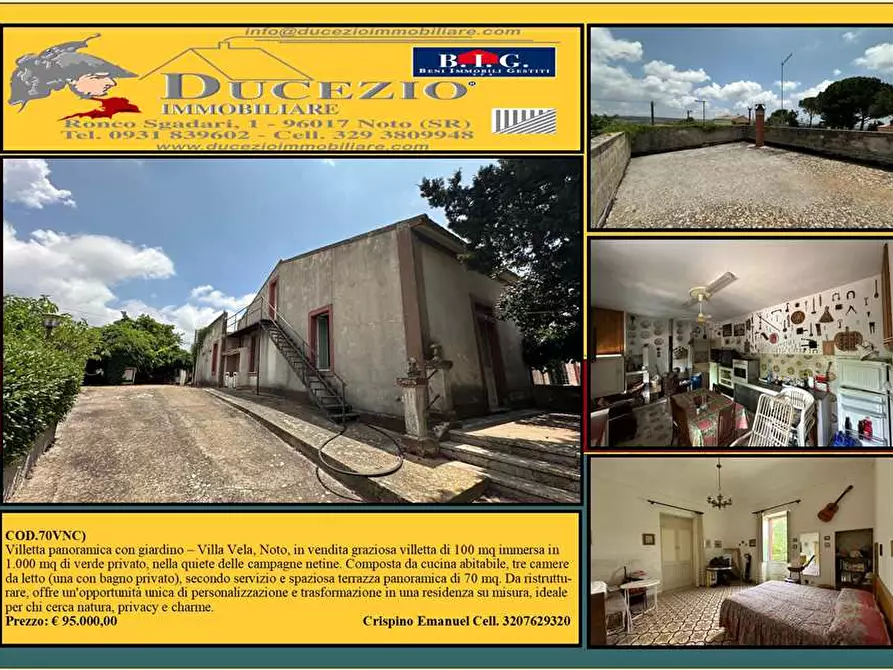 Immagine 1 di Villa in vendita  in Loc. Villa Vela, sn a Noto