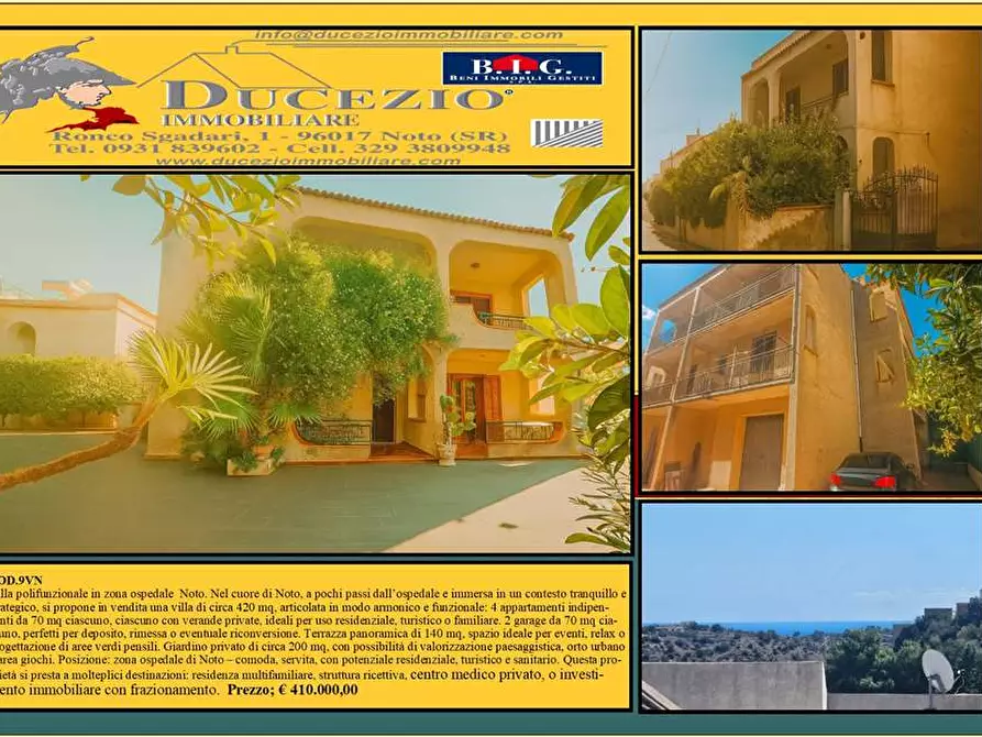 Immagine 1 di Villa in vendita  in Via Dei Mille, 86 a Noto