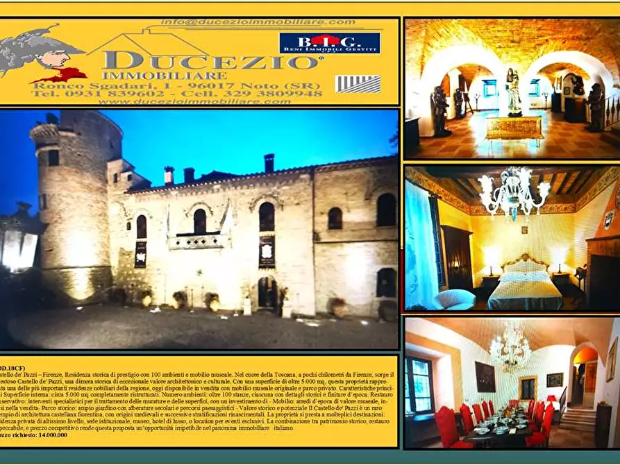 Immagine 1 di Castello in vendita  in Via Del Proconsolo, 10 a Pontassieve