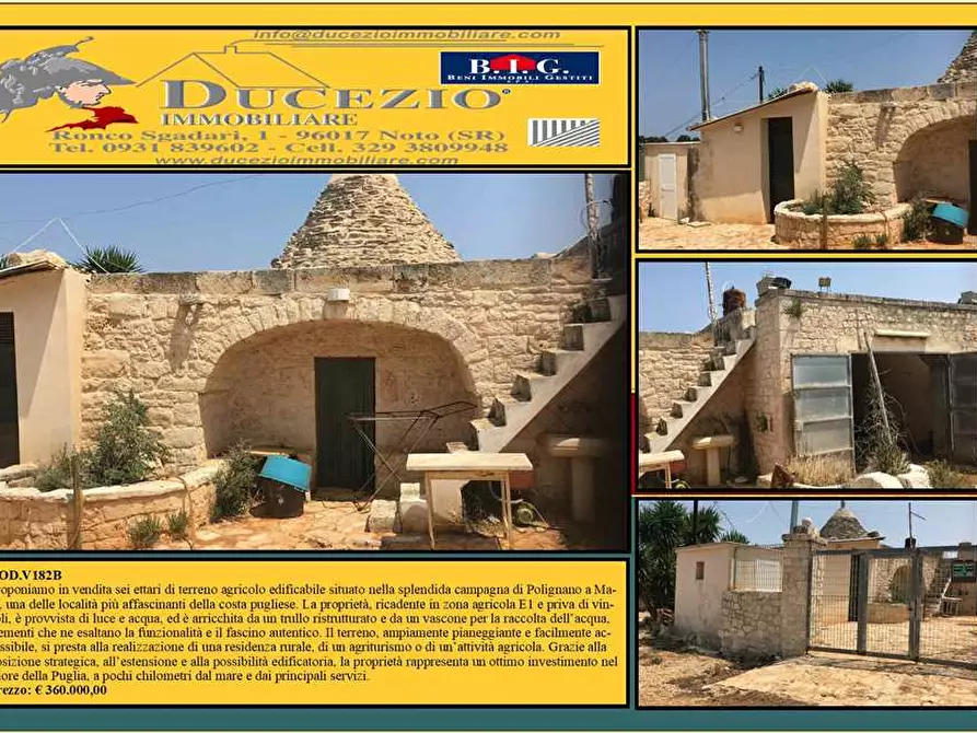 Immagine 1 di Terreno in vendita  in Loc. Masseria Auraterrae, SN a Polignano A Mare