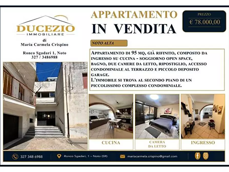 Immagine 1 di Appartamento in vendita  a Noto