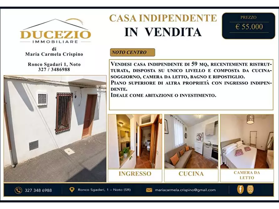 Immagine 1 di Villa in vendita  a Noto