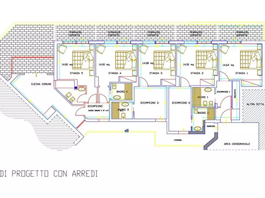 Immagine 10 di Attico in vendita  in Via via Teocrito a Catania