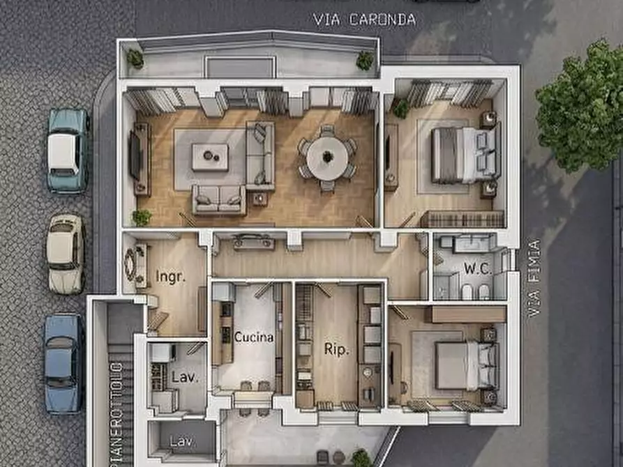 Immagine 10 di Appartamento in vendita  in Via Fimia, 18 a Catania