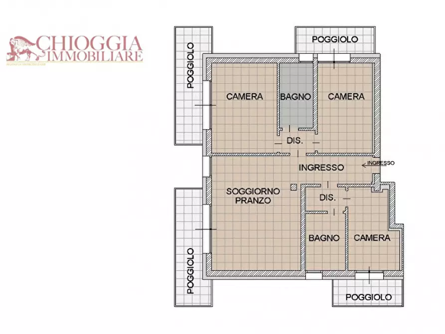 Appartamento in vendita in Via Cristoforo Colombo a Chioggia