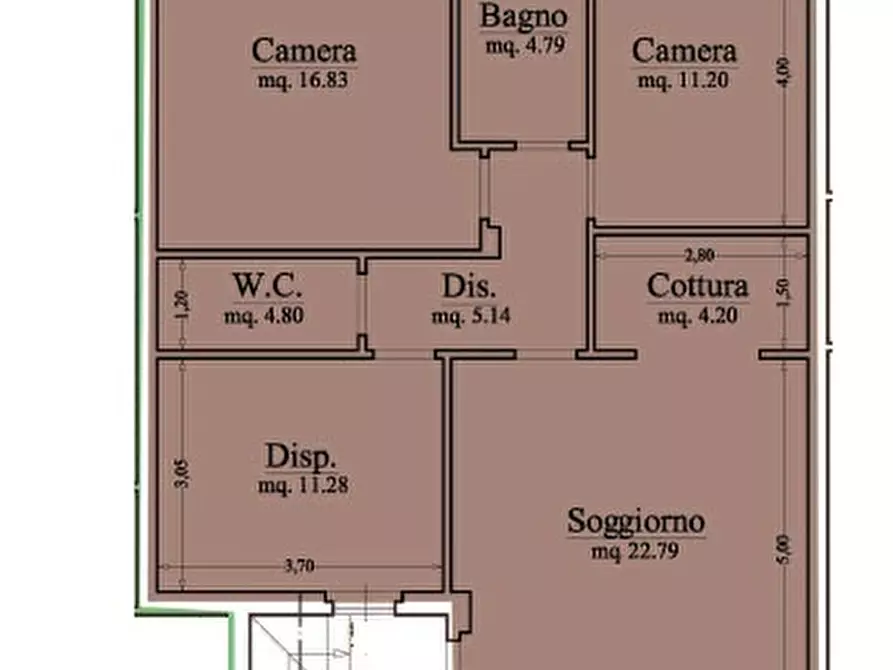 Immagine 3 di Appartamento in vendita  in Via morandi a Montepulciano