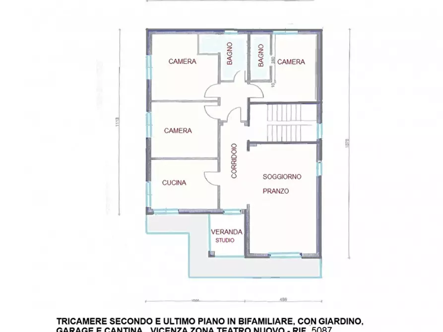 Immagine 17 di Appartamento in affitto  in legione antonini a Vicenza