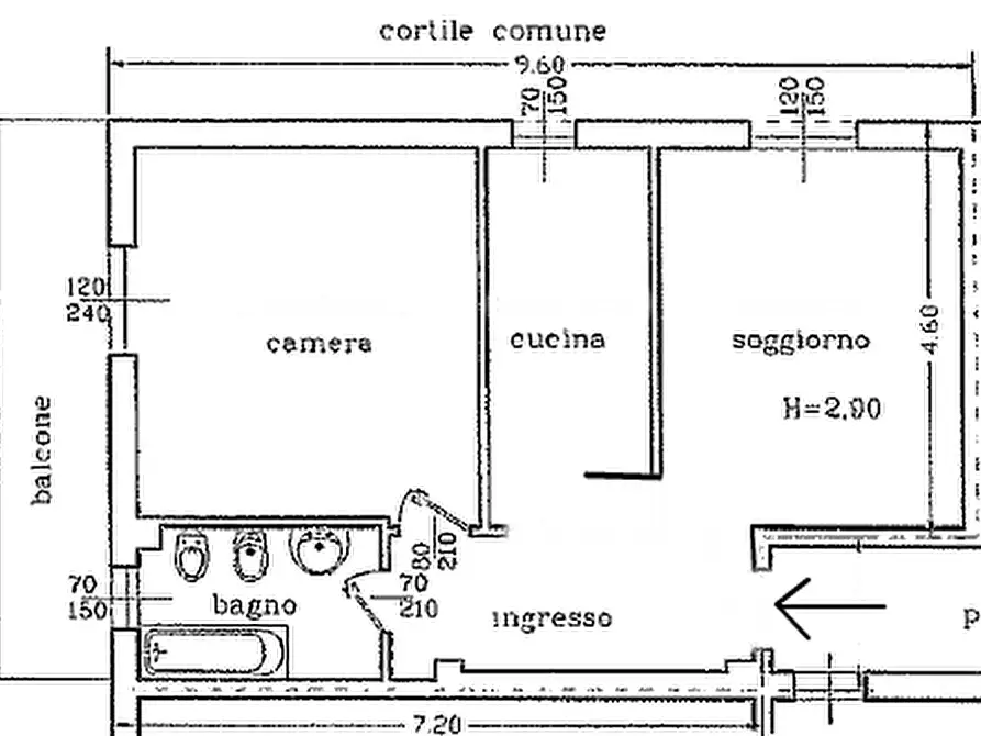 Immagine 12 di Appartamento in affitto  in via San Francesco 6 a Bresso