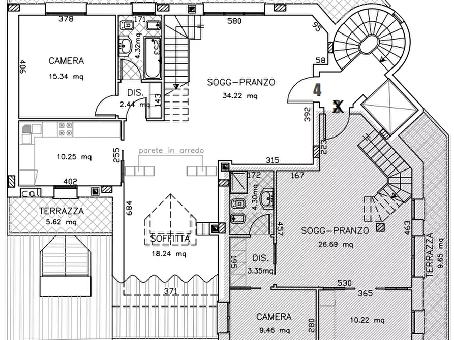 Immagine 5 di Appartamento in vendita  in Via Gattamelata a Padova