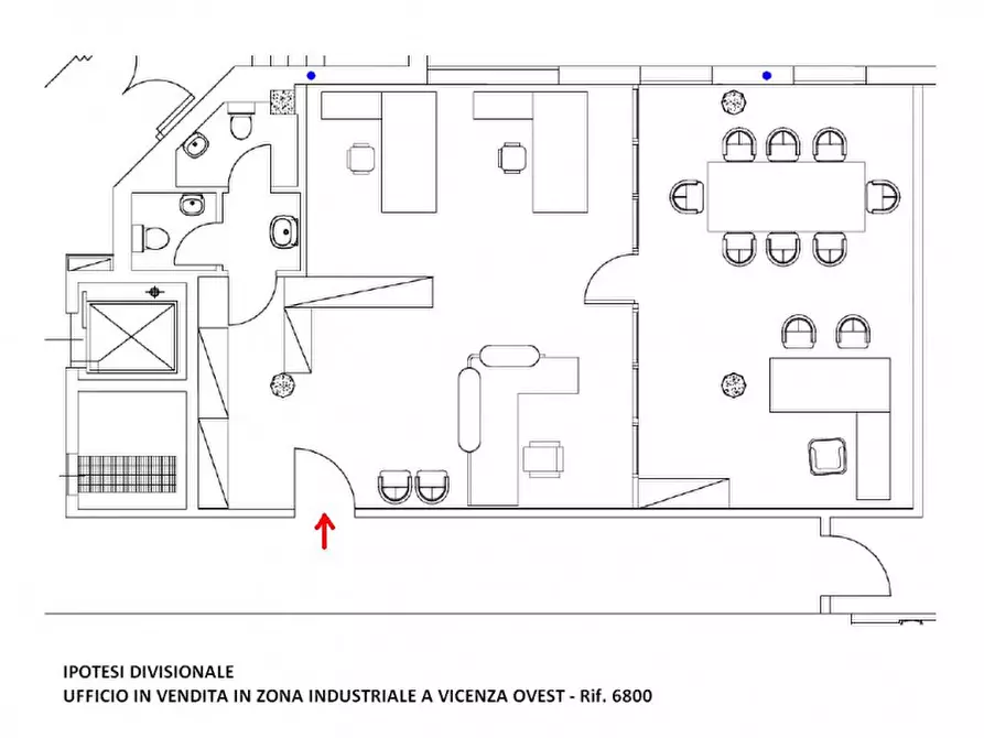 Immagine 8 di Ufficio in vendita  in via del progresso a Vicenza