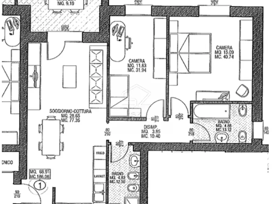 Immagine 18 di Appartamento in vendita  in VIA MODIGLIANI a Albignasego