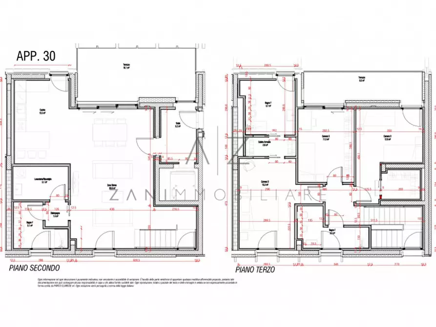 Immagine 12 di Attico in vendita  in Via Cazzaro a Castelfranco Veneto