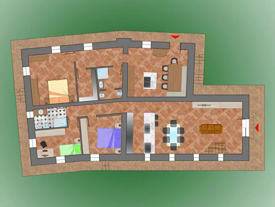 Immagine 11 di Rustico / casale in vendita  in strada Monte L'Arcello a Acqualagna