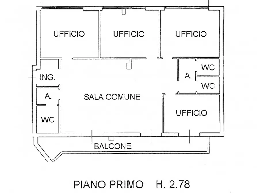Immagine 11 di Ufficio in affitto  in Via Cavalcavia a Cesena