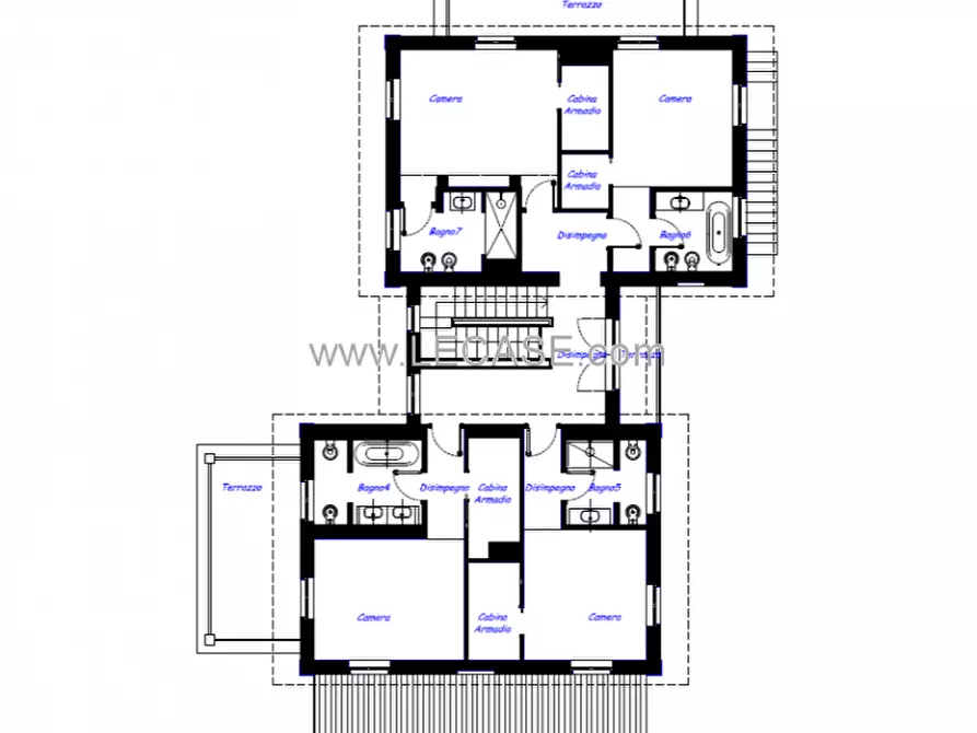 Immagine 4 di Villa in affitto  in via Fratelli Cervi a Forte Dei Marmi