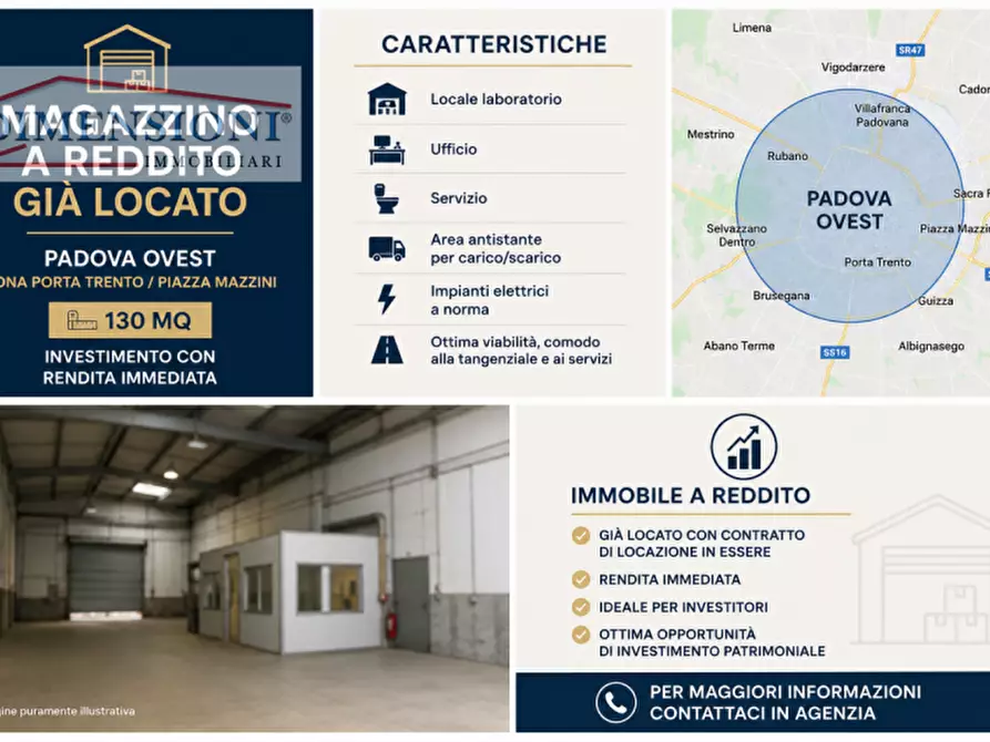 Immagine 1 di Magazzino in vendita  in VIA CODALUNGA a Padova