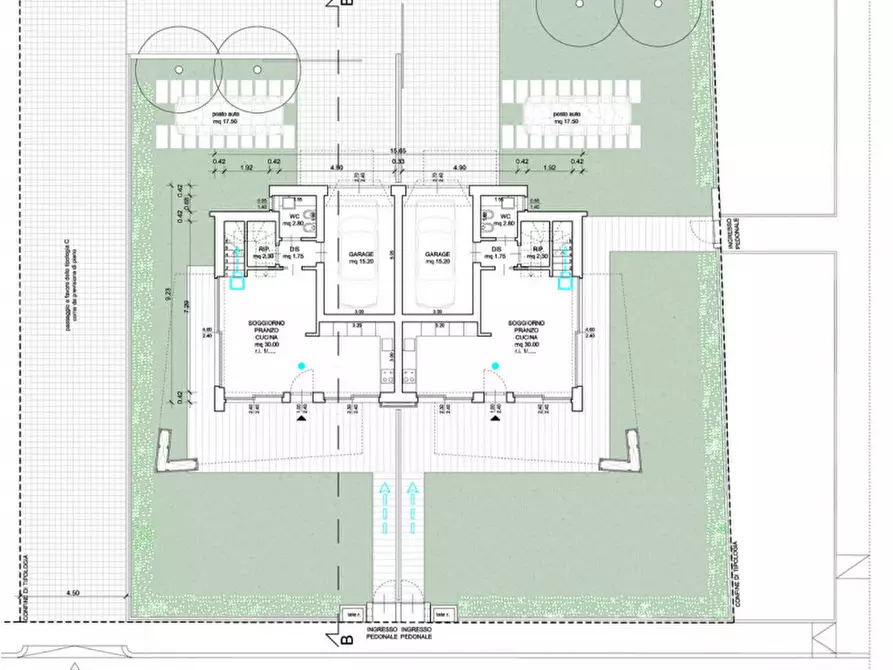 Immagine 5 di Casa bifamiliare in vendita  a Cesena
